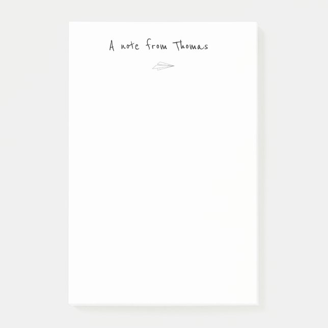 Post-it® Note De L'Avion Papier (Devant)