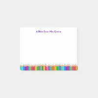 Note de l'enseignant crayons colorés Post It Note