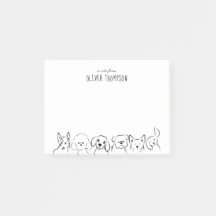Note De L'Ésquisse Animale De Chien Mignonne Notes