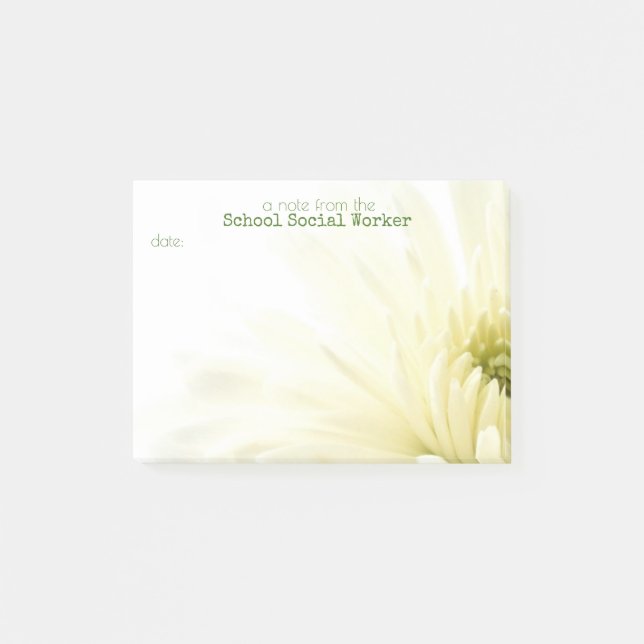 Post-it® Note de post-it d'assistant social d'école (Devant)