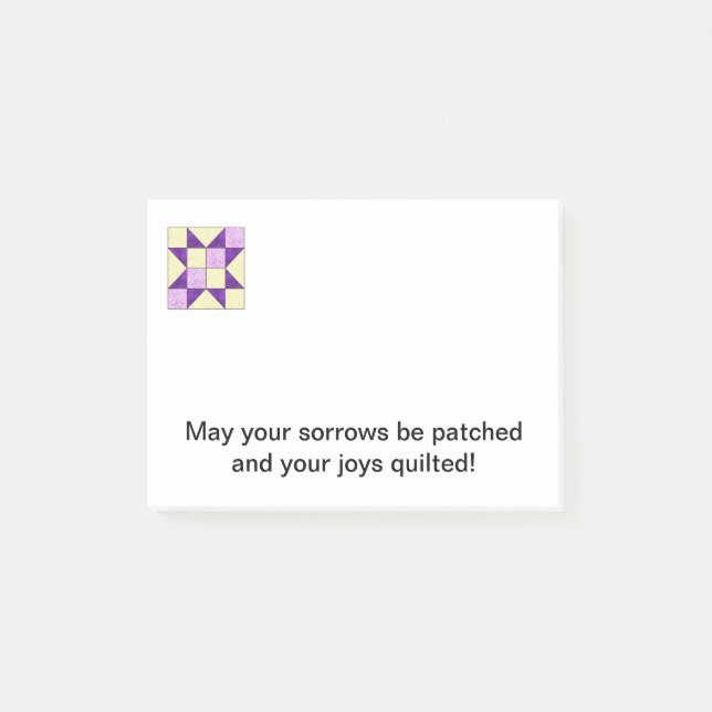 Post-it® Note de post-it de bloc d'édredon B (Devant)