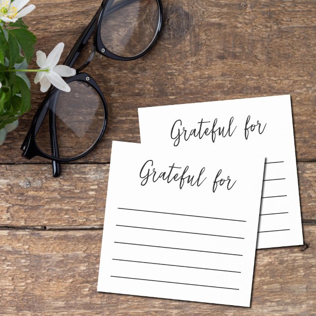 Post-it® Note de post-it de Gratitude minimale (Simple Daily Gratitude Grateful For Post-it Note)