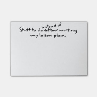 Post-it® Note de post-it du professeur de temporisation