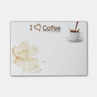 Note du Courrier-it® de l'amant certifié de café