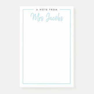 Post-it® Note encadrée Couleurs personnalisées Notes postal