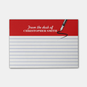Post-it® Note rouge de Courrier-it® d'organisateur de