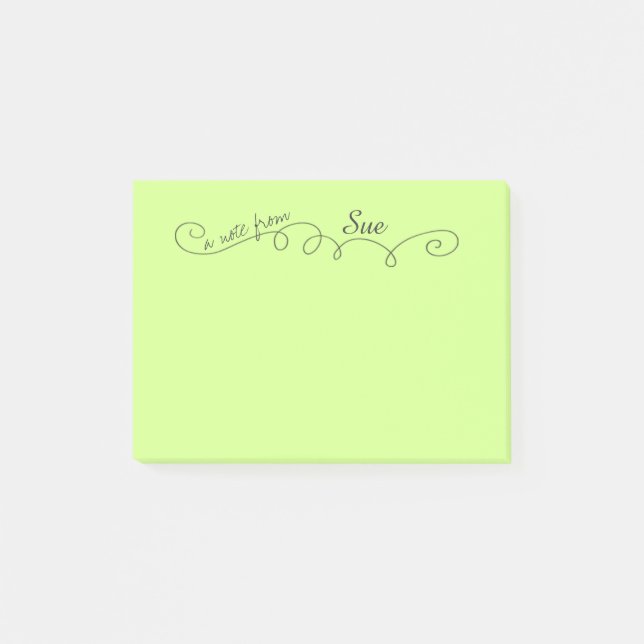 Post-it® Note tourbillonnante faite sur commande de (Devant)