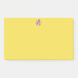 Post-it® Notes, 4" x 3" CUSTOM MONOGRAM Post-it Klebezettel