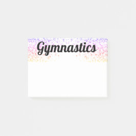 Post-It Notes 4x3 Colorful Gymnastics Stationery Post-it Klebezettel