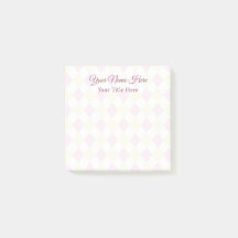 Notes à motif de losange subtil