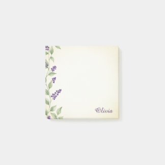 Post-it® Notes adhésives aquarelle florale personnalisées à