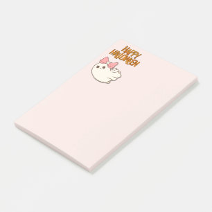 Post-it® Notes adorables — Gentil fantôme en rose