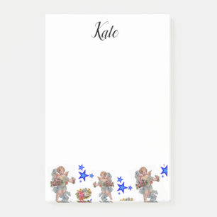 Post-it Notes Angels Blue Stars Klebezettel