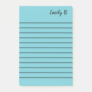 Post-it® Notes autocollantes lignées personnalisées de coul