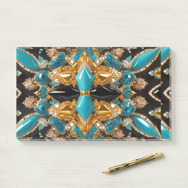 Post-it® Notes avec couleurs Bahamas (Sur un bureau)