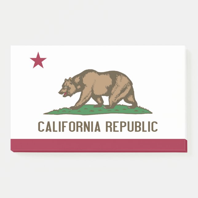 Post-it Notes avec drapeau de Californie, USA (Devant)