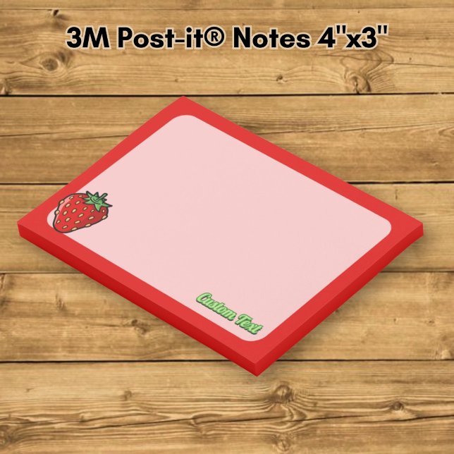 Post-it® Notes avec icône de fraise (Créateur téléchargé)