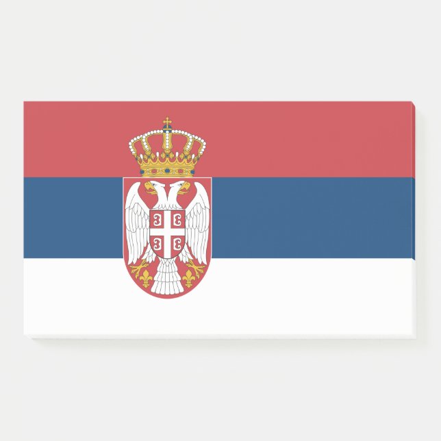 Post-it® Notes avec le drapeau de la Serbie (Devant)