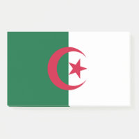 Notes avec le drapeau de l'Algérie