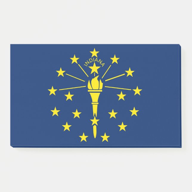Post-it® Notes avec le drapeau de l'Indiana, USA (Devant)