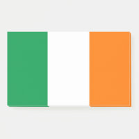 Notes avec le drapeau de l'Irlande