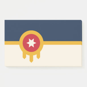 Post-it® Notes avec le drapeau de Tulsa, Oklahoma