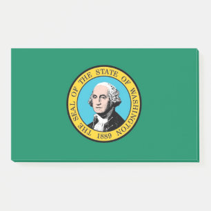 Post-it® Notes avec le drapeau de Washington, USA