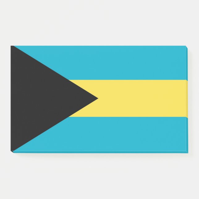 Post-it® Notes avec le drapeau des Bahamas (Devant)