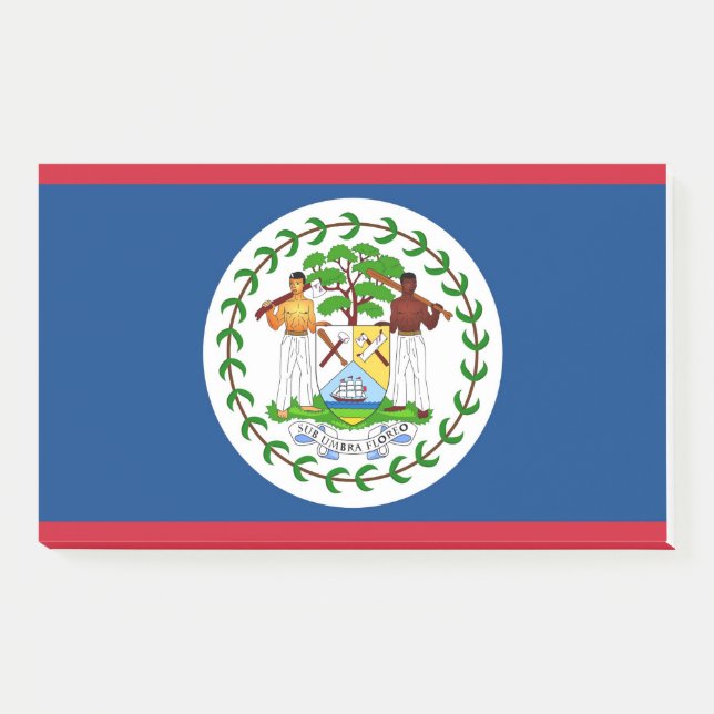 Post-it® Notes avec le drapeau du Belize (Devant)