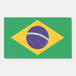 Post-it® Notes avec le drapeau du Brésil