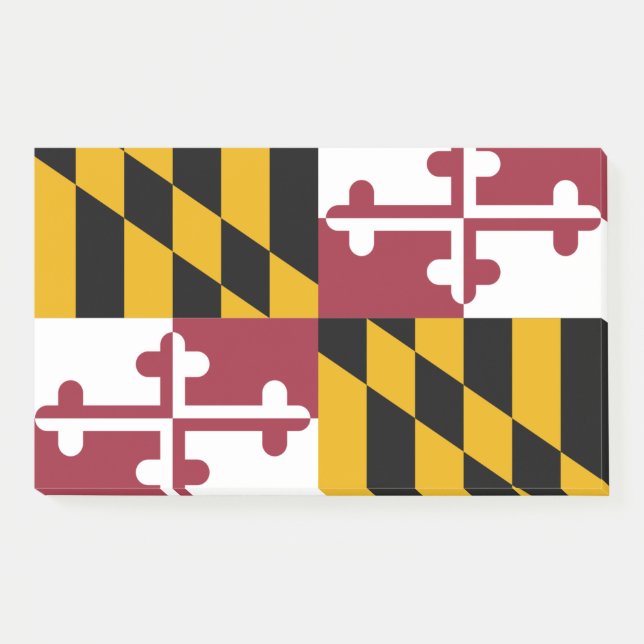 Post-it® Notes avec le drapeau du Maryland, USA (Devant)