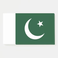 Notes avec le drapeau du Pakistan