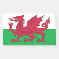 Notes avec le drapeau du Pays de Galles, Royaume-U