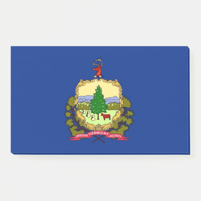 Post-it® Notes avec le drapeau du Vermont, États-Unis (Devant)