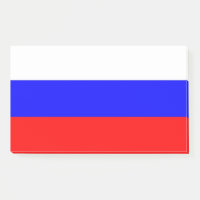 Notes avec le drapeau russe
