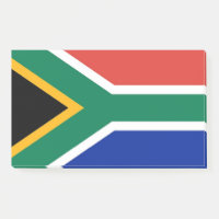 Notes avec le drapeau sud-africain