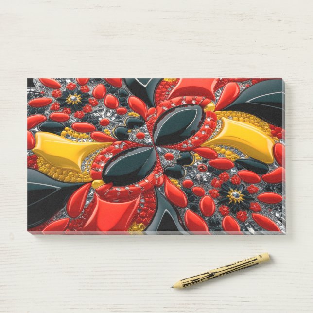 Post-it® Notes avec les couleurs allemandes (Sur un bureau)