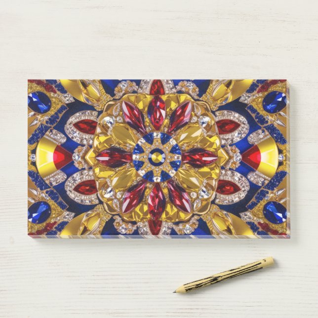 Post-it® Notes avec les couleurs de Colombie (Sur un bureau)