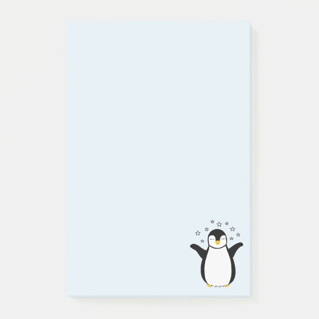 Post-it Notes avec un mignon bébé pingouin (Devant)