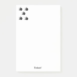 Post-it® Notes Bicyclettes Vintage Noir & Blanc