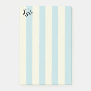Post-it Notes Bleu Beige Rayure