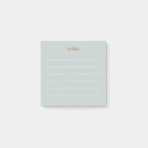 Notes bleues minimalistes avec lignes