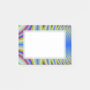 Post-it® Notes bleues psychédéliques de Courrier-it®