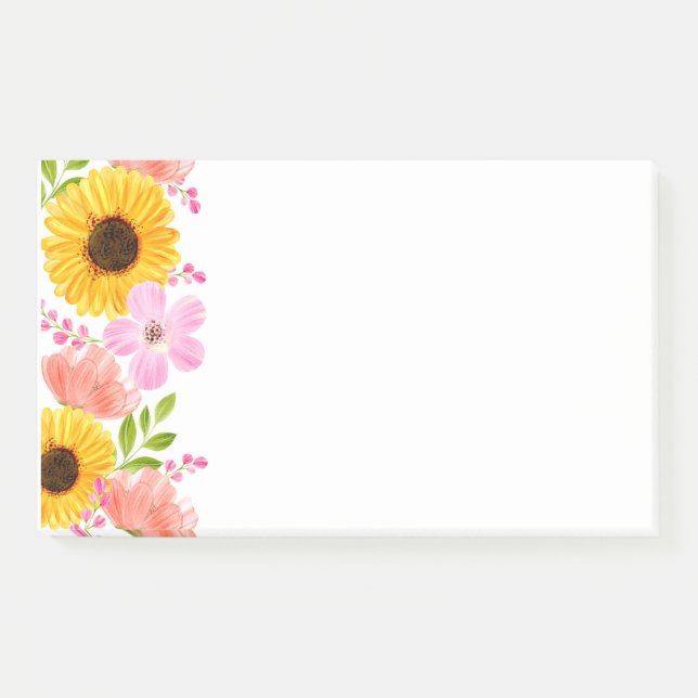 Post-it-Notes-Blume Post-it Klebezettel (Vorderseite)