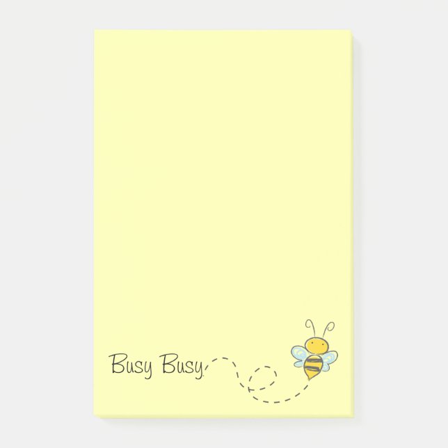 Post-it® Notes Busy Bee 4 x 6 (Devant)