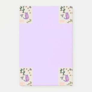 Post-it® Notes Cactus de poisson de chat