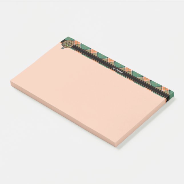 Post-it® Notes Clan Pollock Crest (Incliné)