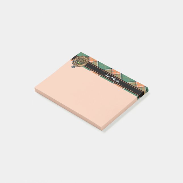 Post-it® Notes Clan Pollock Crest (Incliné)