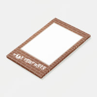 Notes collantes avec mur de briques et texte perso