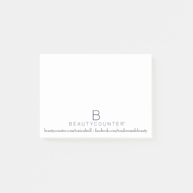 Post-it® Notes collantes de Beautycounter pour des (Devant)